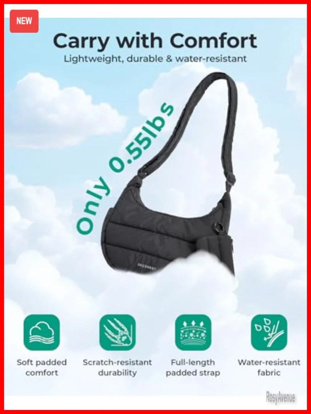 Crossbody Hobo Bag with Adjustable Strap, Puffer Shoulder Handbag Pouch